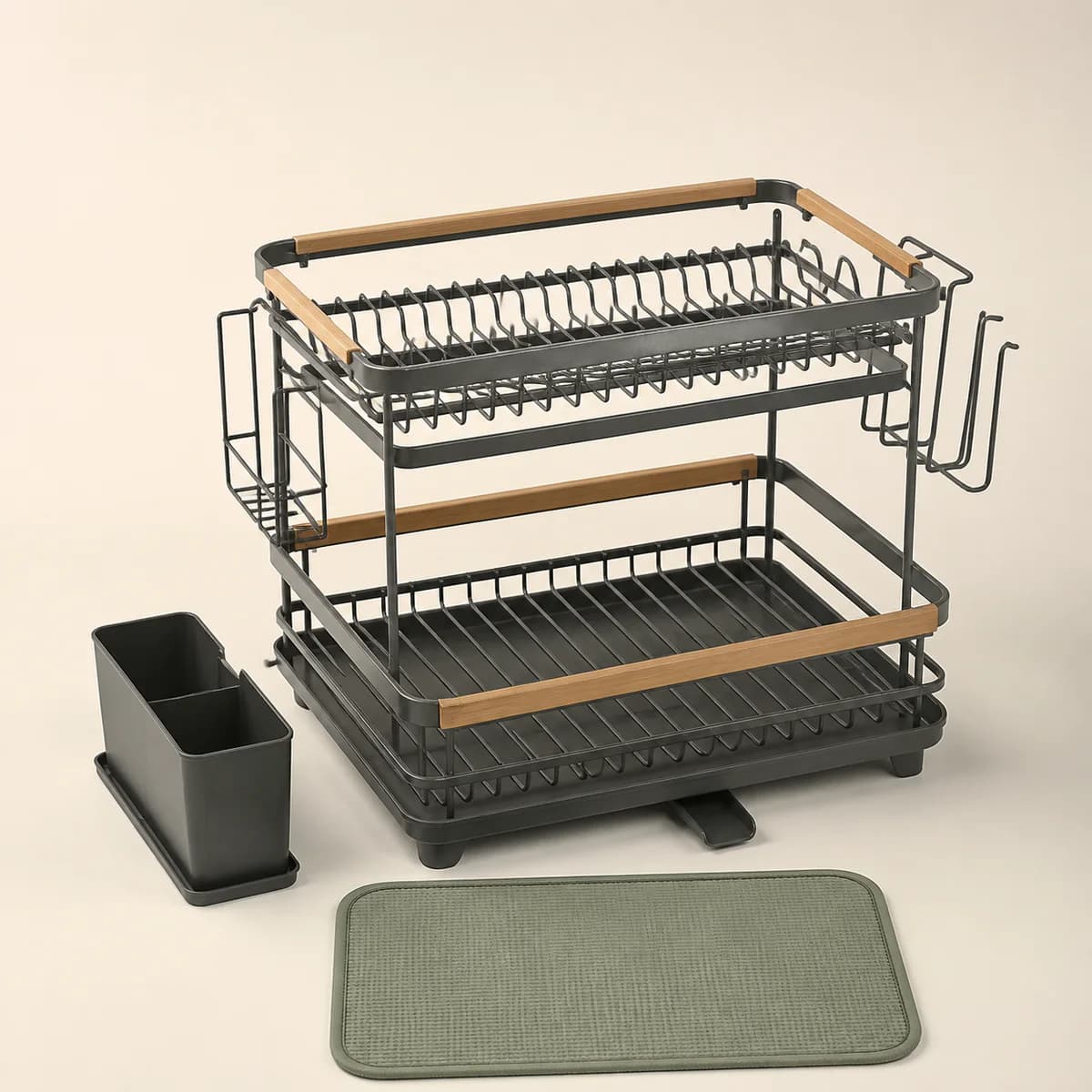 Égouttoir à vaisselle compact