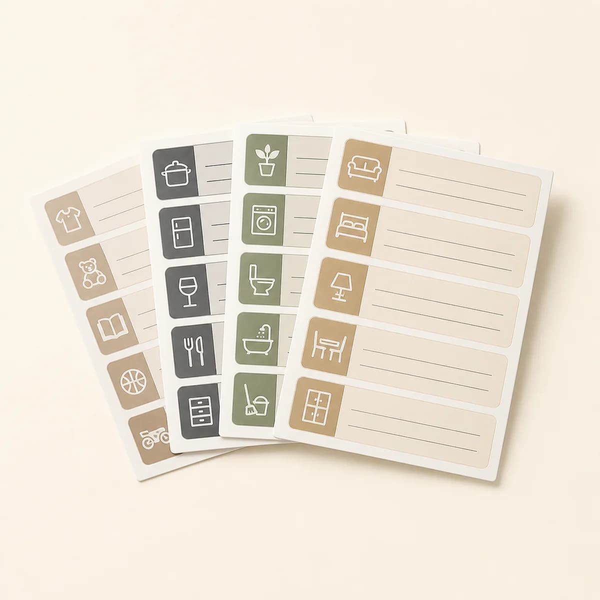 Étiquettes adhésives pour cartons